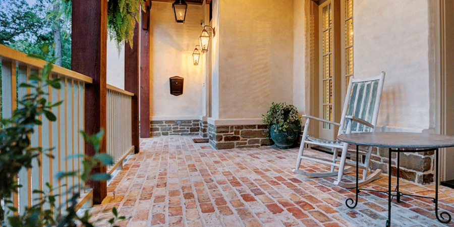 Brick Porch in Houston Cropped