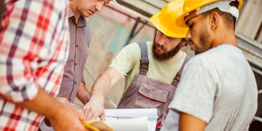 Construction Team Working