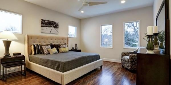 Example of a Neutral Colored Bedroom We Have Remodeled