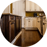 Two toned kitchen cabinets