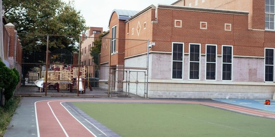 The Recreational Area Outside a School